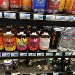 a variety of beverages