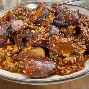 Hu's Cooking - Eggplant in Garlic Sauce - Chinese Near Me - Houston, Texas Hu's Cooking - Eggplant in Garlic Sauce - Chinese Near Me - Houston, Texas