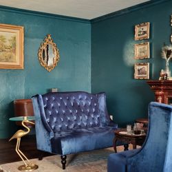 Spirit House Distillery - In love with the Victorian meets mid-century modern decor.