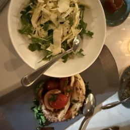 Artichoke salad and Octopus Artichoke salad and Octopus