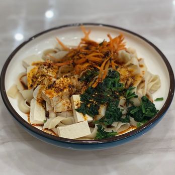 Noodle St - Spring Cold Noodle with Round Noodles (knife cut noodles) - Noodles Near Me - Pasadena, California