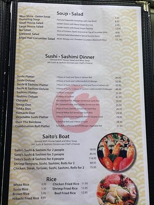 Menu photo 6 Saitos's Japanese Steakhouse Dania Beach, FL Menu photo 6 Saitos's Japanese Steakhouse Dania Beach, FL
