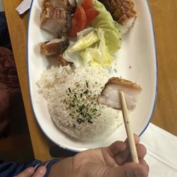 Pork belly w rice subbed Pork belly w rice subbed