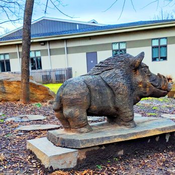 Wayne Art Center - Wayne Arts Center -- extremely cool wood carving, that should NEVER have been deposited outside! - Art Schools Near Me - Wayne, Pennsylvania