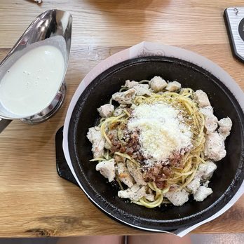 Pepper Lunch - cream chicken with bacon (requested no mushrooms or onions) - Japanese Near Me - Tempe, Arizona