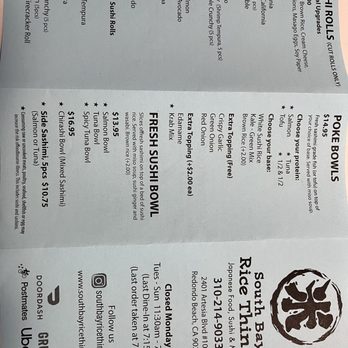 Rice Things - Prices valid February 2026 - Japanese Near Me - Redondo Beach, California