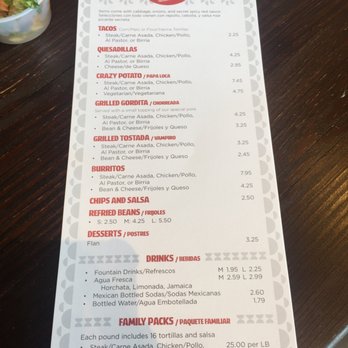Backyard Taco - Menu - Tacos Near Me - Gilbert, Arizona Backyard Taco - Menu - Tacos Near Me - Gilbert, Arizona