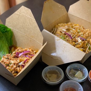 Thai Hot Restaurant - SL3. Larb  N3. Pad Thai - Thai Near Me - Indio, California