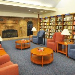 Old Worthington Library - Get cozy by the fireplace