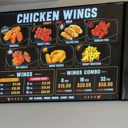 Variety flavors of chicken wings Variety flavors of chicken wings