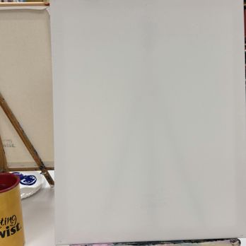 Painting with a Twist - Set up when we arrived - Art Classes Near Me - Murfreesboro, Tennessee