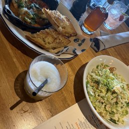 Baked Shrimp Scampi and Caesar Salad Baked Shrimp Scampi and Caesar Salad