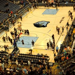 FedEx Forum - Wide view of the court