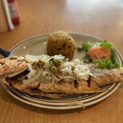De Rican Chef - Holland Rd. - Whole fried Red Snapper (Chillo Entero)