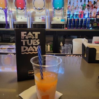 Fat Tuesday - Westgate - Octane & OJ. Large size. Refreshing on a 100 + degrees. - Bars Near Me - Glendale, Arizona Fat Tuesday - Westgate - Octane & OJ. Large size. Refreshing on a 100 + degrees. - Bars Near Me - Glendale, Arizona