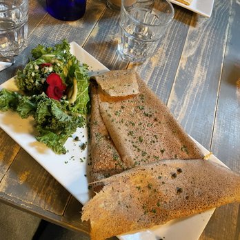 Alpin Bistro - La Norvegienne (buckwheat crepe with salmon, capers, dill, onions, and goat cheese) - Wine Bars Near Me - Gainesville, Florida Alpin Bistro - La Norvegienne (buckwheat crepe with salmon, capers, dill, onions, and goat cheese) - Wine Bars Near Me - Gainesville, Florida