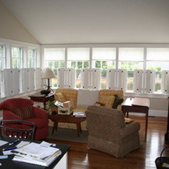Shuttercraft - Colonial raised panels along lower half of windows in a row - Shutters Near Me - Madison, Connecticut Shuttercraft - Colonial raised panels along lower half of windows in a row - Shutters Near Me - Madison, Connecticut
