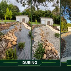 Allende’s Landscaping Services - Drain rock installation , landscaping design