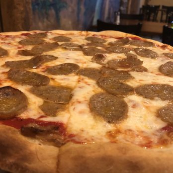 La Bella Italia - Cheese pizza with sausage - Pizza Near Me - Gettysburg, Pennsylvania