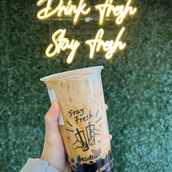 Presotea - Brown sugar pearl milk tea - Bubble Tea Near Me - Elk Grove, California