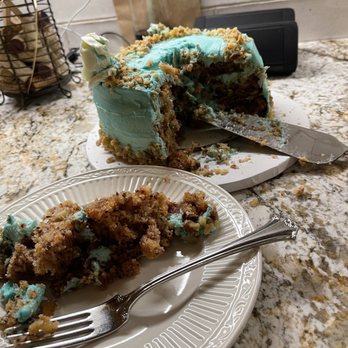 Sweets by Demetria - Half eaten cake - Custom Cakes Near Me