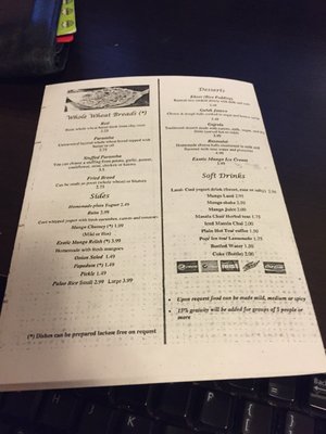 Menu photo 6 Exotic India Iowa City, IA