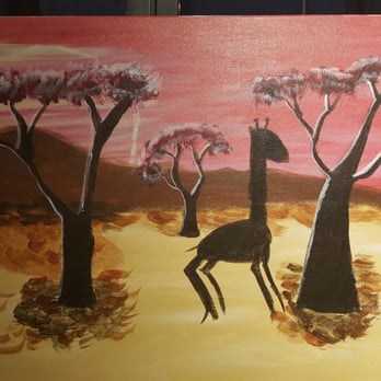 Muse Paintbar - Tribeca - Sahara Giraffe - check out the fat leg! - Paint & Sip Near Me - New York, New York Muse Paintbar - Tribeca - Sahara Giraffe - check out the fat leg! - Paint & Sip Near Me - New York, New York