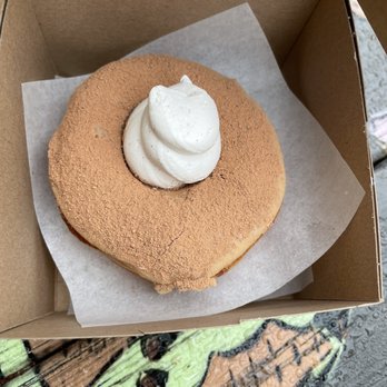 Doe Donuts - Tiramisu Filled Donut - Donuts Near Me - Portland, Oregon