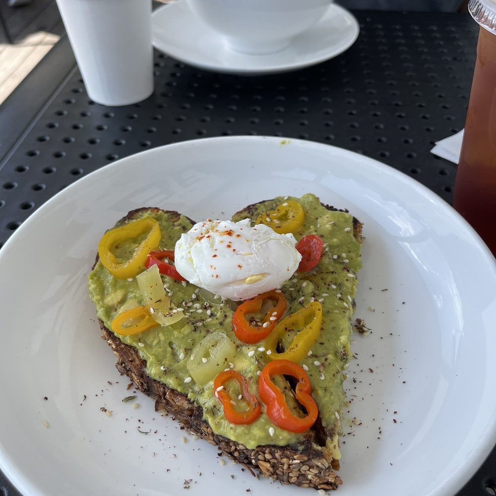 Avocado tartlet.