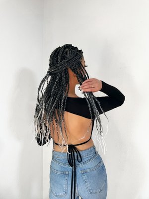 Box Braids - Recent client extremely satisfied with her box braids! Box Braids - Recent client extremely satisfied with her box braids!