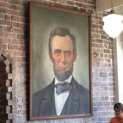 Craft On Seminary Street - 100 year old Abe Lincoln painting from the Lewiston Court House