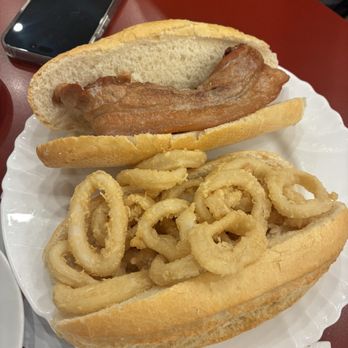 La Campana - Pancetta sandwich and calamari sandwich - Tapas Bars Near Me - Madrid, M La Campana - Pancetta sandwich and calamari sandwich - Tapas Bars Near Me - Madrid, M