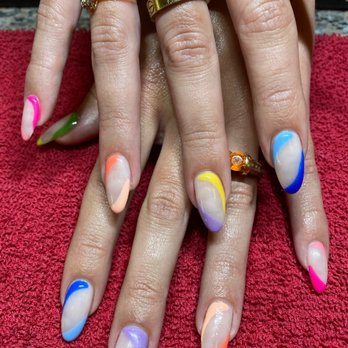 Fancy Nails - Acrylic fill with design - Nail Salons Near Me - Madison, Wisconsin Fancy Nails - Acrylic fill with design - Nail Salons Near Me - Madison, Wisconsin
