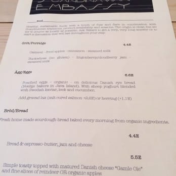 Scandinavian Embassy - Menu - Coffee & Tea Near Me - Amsterdam, New Hampshire