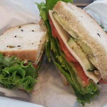 Cherry Pick Cafe - Veggie sandwich w/ jalapeno olive rye bread - Sandwiches Near Me - Los Angeles, California