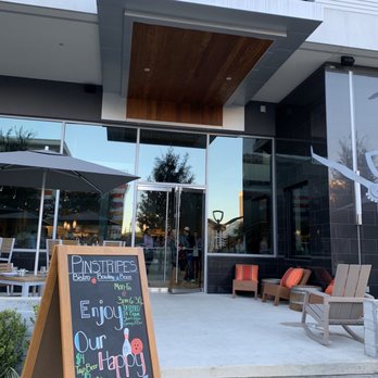 Pinstripes - Front entrance - New American Near Me - Houston, Texas