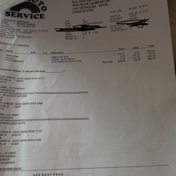Sun Auto Service - Sun Auto Invoice - Auto Repair Near Me - Las Vegas, Nevada Sun Auto Service - Sun Auto Invoice - Auto Repair Near Me - Las Vegas, Nevada