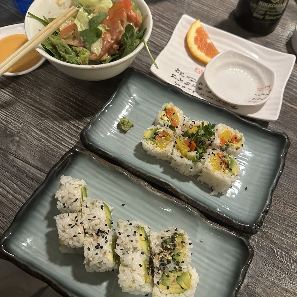 Doko Sushi - Veggie rolls and side salad. - Sushi Bars Near Me - Los Angeles, California Doko Sushi - Veggie rolls and side salad. - Sushi Bars Near Me - Los Angeles, California
