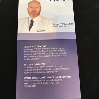 Providence Medical Group-Cottage Hill - Dr. George Wilson is back in Mobile!!! - Family Practice Near Me - Mobile, Alabama Providence Medical Group-Cottage Hill - Dr. George Wilson is back in Mobile!!! - Family Practice Near Me - Mobile, Alabama
