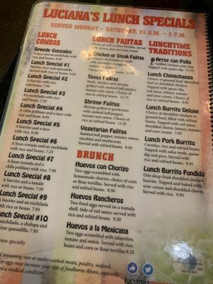 Menu photo 3 Luciana's Mexican Restaurant Indianapolis, IN Menu photo 3 Luciana's Mexican Restaurant Indianapolis, IN
