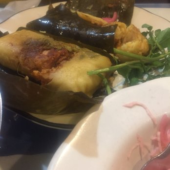 El Salvador Restaurant - Chicken and pork tamales , wraped in banana leaves - Seafood Near Me - Orange, New Jersey El Salvador Restaurant - Chicken and pork tamales , wraped in banana leaves - Seafood Near Me - Orange, New Jersey
