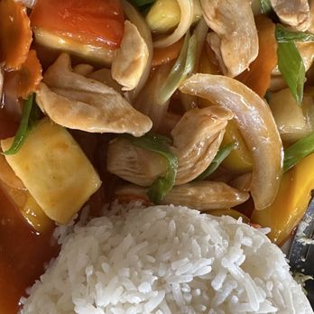 myThai Downtown Restaurant - I love this sweet and sour chicken dish. Fresh veggies, pineapple and tomatoes with perfect rice! - Thai Near Me - Anchorage, Alaska myThai Downtown Restaurant - I love this sweet and sour chicken dish. Fresh veggies, pineapple and tomatoes with perfect rice! - Thai Near Me - Anchorage, Alaska