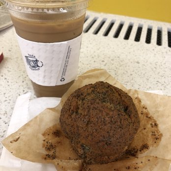 Le Cafe Coffee - Iced Oat milk rose latte and lemon poppy muffin. - Coffee & Tea Near Me - New York, New York Le Cafe Coffee - Iced Oat milk rose latte and lemon poppy muffin. - Coffee & Tea Near Me - New York, New York