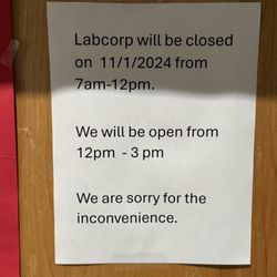 Labcorp - Thanks for the heads up!