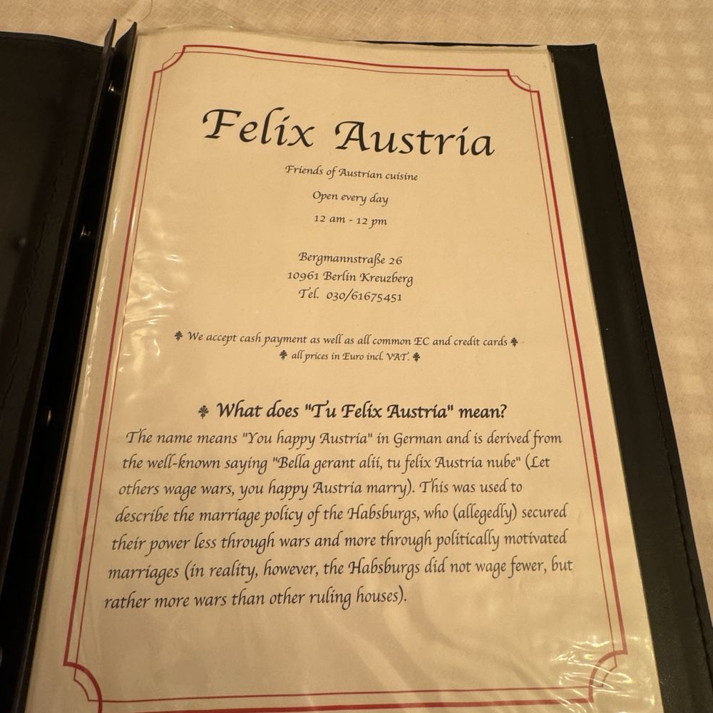Felix Austria - Austrian Near Me - Berlin, BE Felix Austria - Austrian Near Me - Berlin, BE