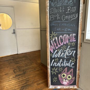 Little Oddfellows - Welcome sign of the bookstore - Cafes Near Me - Seattle, Washington