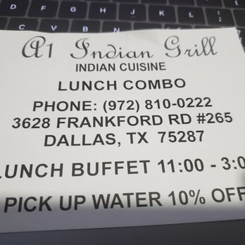 A1 Indian Grill - lunch buffet - Indian Near Me - Dallas, Texas