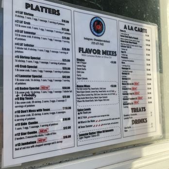Lonestar Crabshack - Menu - Seafood Near Me - Pflugerville, Texas
