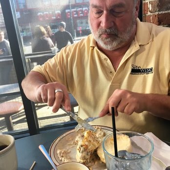Denver Biscuit Co. - Broadway - My BIL digging into his first "Franklin". He was raised on biscuits and gravy and said this was excellent. - Breakfast & Brunch Near Me - Denver, Colorado Denver Biscuit Co. - Broadway - My BIL digging into his first "Franklin". He was raised on biscuits and gravy and said this was excellent. - Breakfast & Brunch Near Me - Denver, Colorado