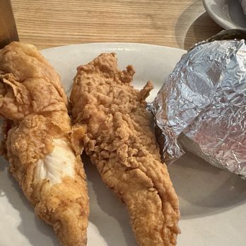 Harbor Inn - Chicken fingers with baked potato - Seafood Near Me - Burlington, North Carolina Harbor Inn - Chicken fingers with baked potato - Seafood Near Me - Burlington, North Carolina